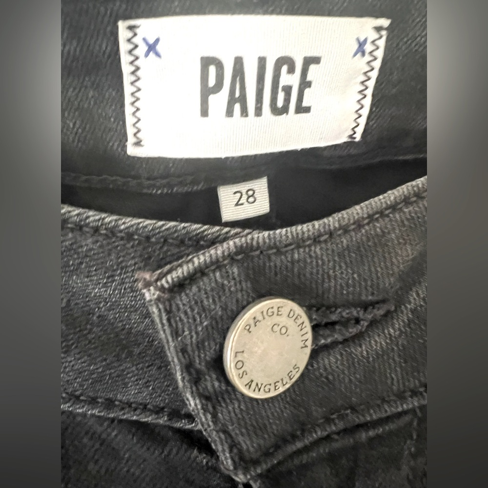 PAIGE Black Verdugo Ankle Jeans size 28 - Picture 5 of 7